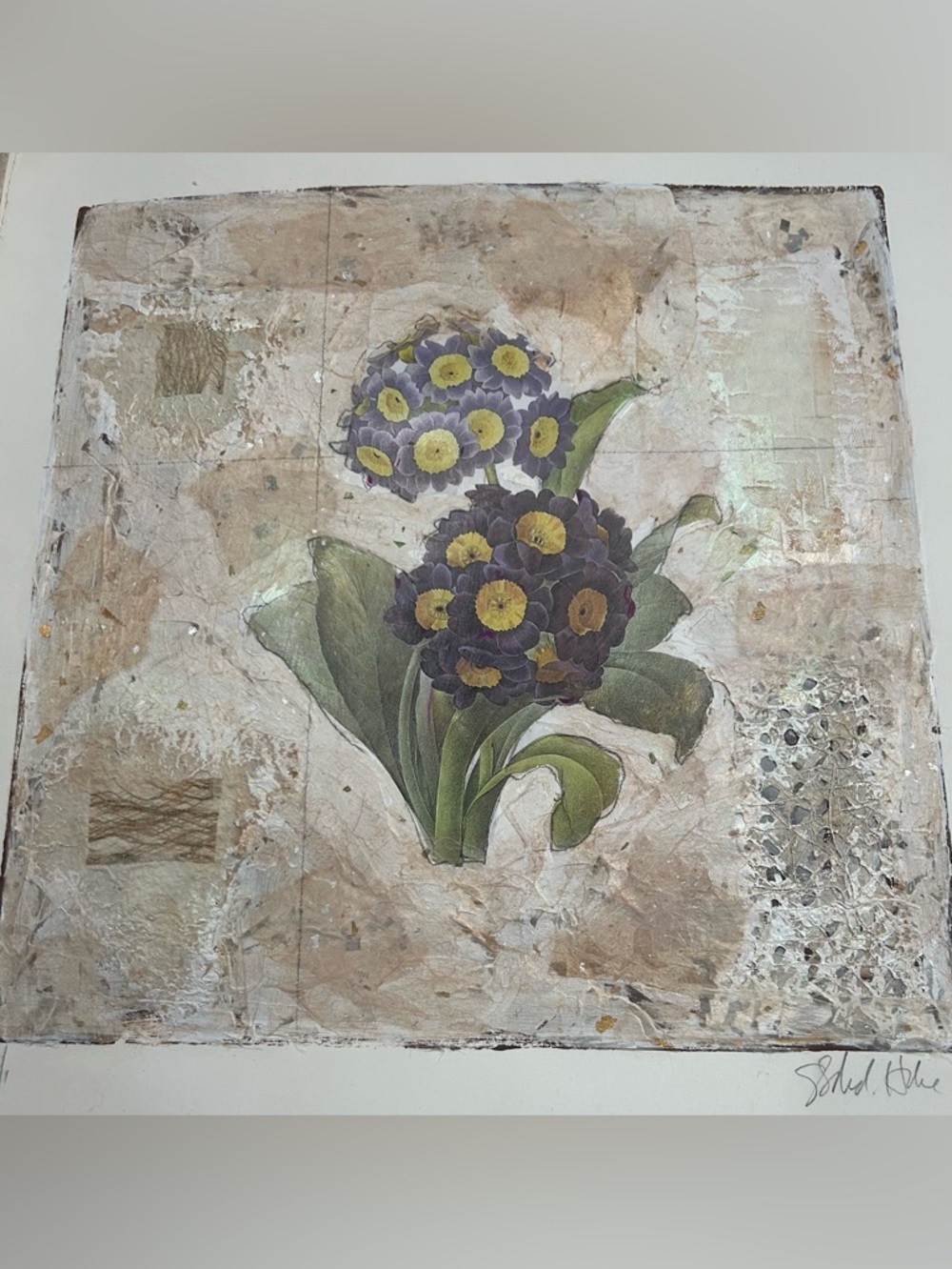 Botanical Floral Painting 18x18